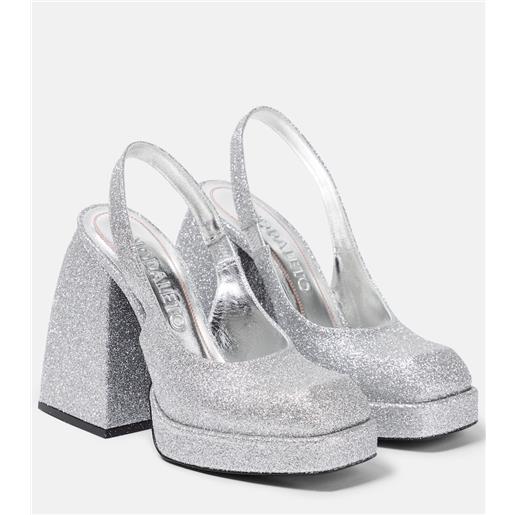 Nodaleto pumps con plateau bulla jill glitterate