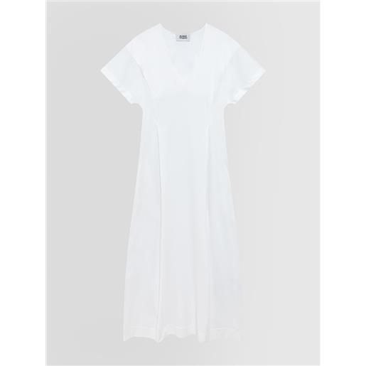 Alpha studio donna abito scollo v new shapes bianco 38