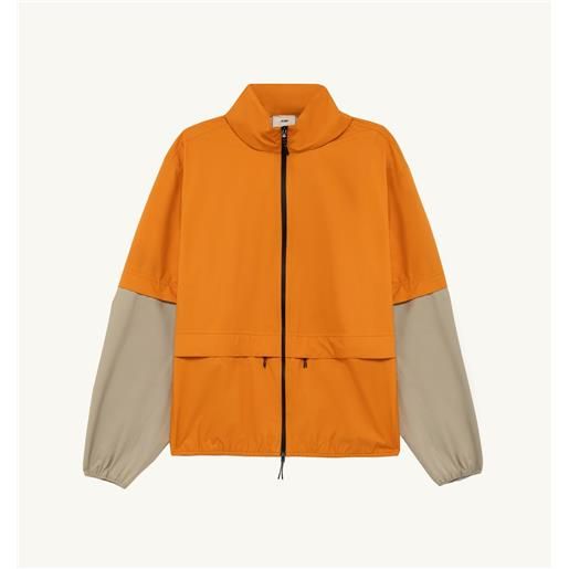 Autry unisex giacca rain tech nylon in nylon arancione s
