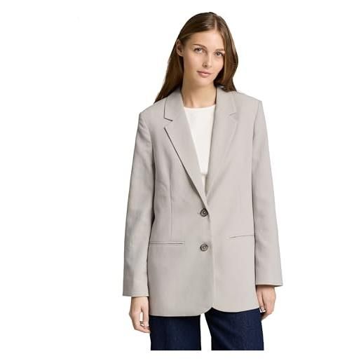 TOM TAILOR Denim 1050348 blazer, 30026-cloud grey, l donna