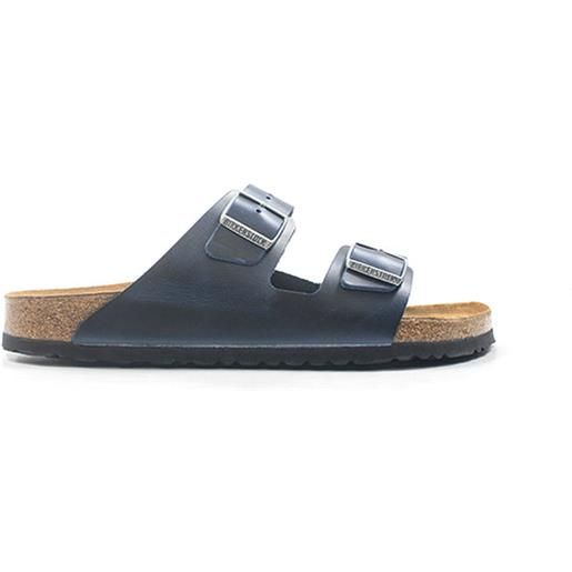 BIRKENSTOCK arizona ciabatta uomo blu in pelle