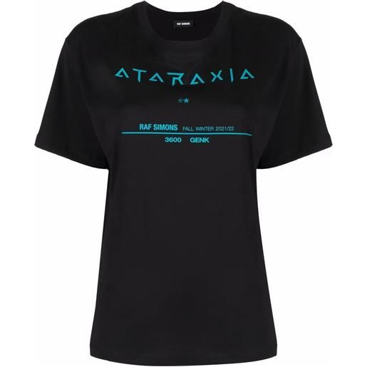 Raf Simons t-shirt con stampa - nero