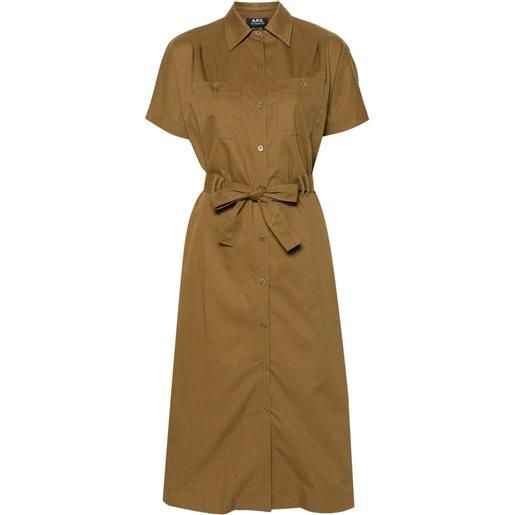 A.P.C. chemisier midi - verde