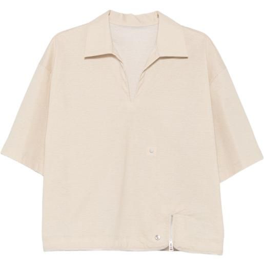 Issey Miyake top fasten up - toni neutri