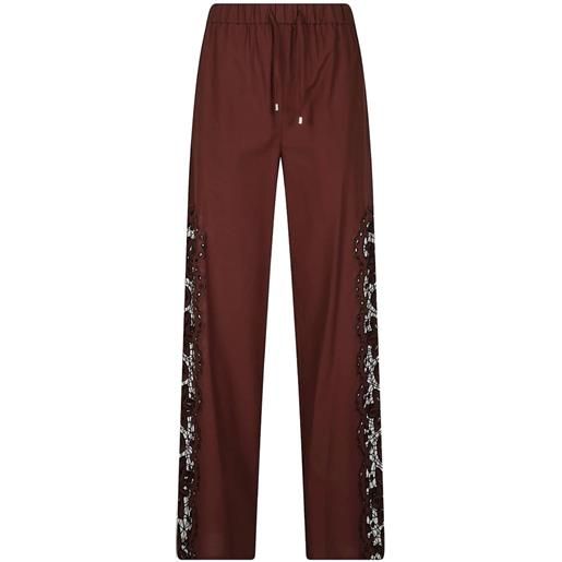 Patrizia Pepe pantaloni con coulisse - marrone