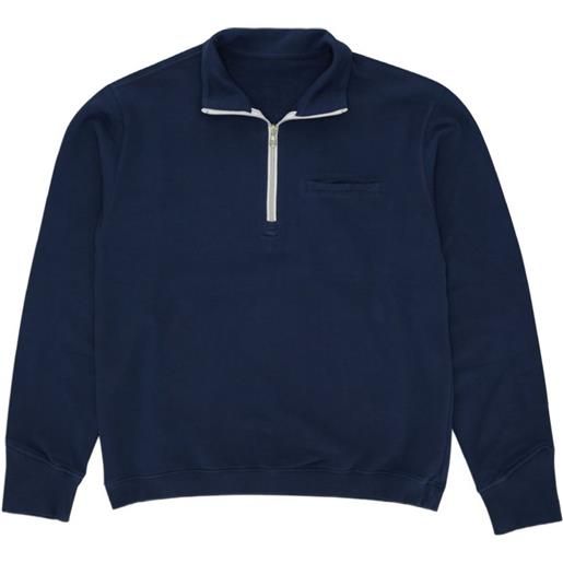 Fortela felpa princeton con zip - blu