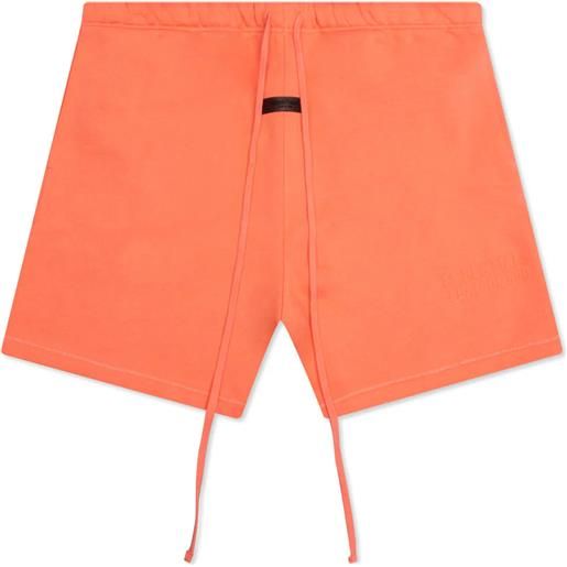 Fear of god essentials sweatshorts \'coral\' arancione