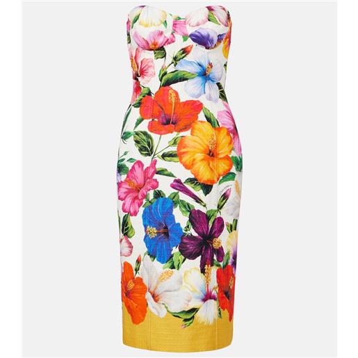 Dolce&Gabbana abito bustier con stampa floreale