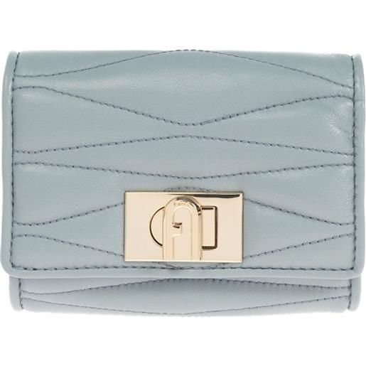 Furla portafoglio trapuntato 1927 - blu