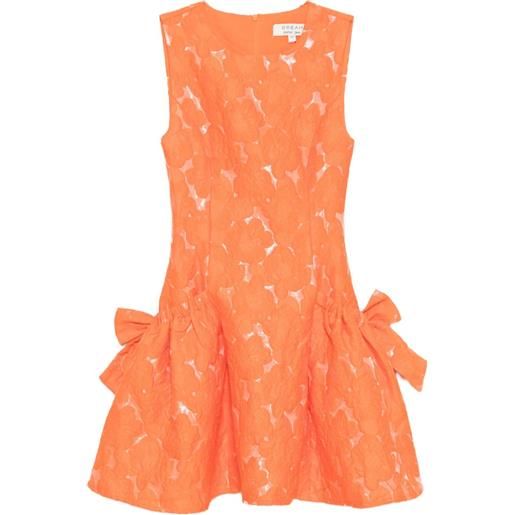 Sister Jane abito corto dream jacquard - arancione