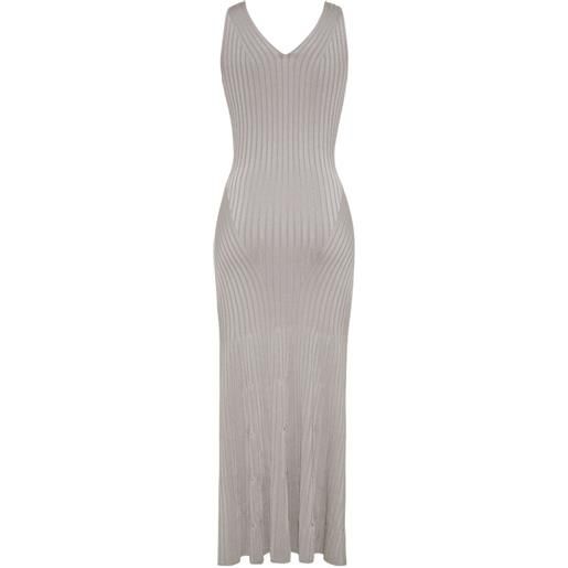 Adam Lippes abito midi twyla - argento