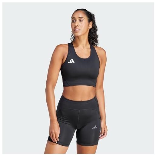 adidas women's adizero essentials running crop top xs black