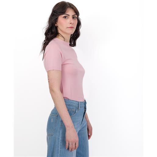 ANGELA DAVIS maglia slim a manica corta;Iside;ANGELA DAVIS, rosa