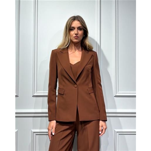 SILENCE LIMITED blazer monopetto;Musa basic;SILENCE LIMITED, marrone