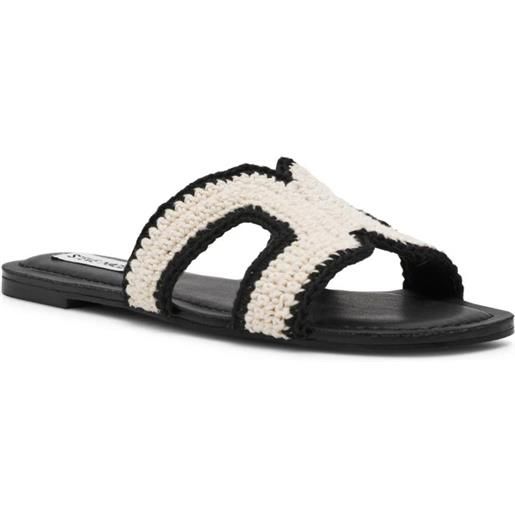 STEVE MADDEN ciabatta flat crochet;Zarnia;STEVE MADDEN, nero