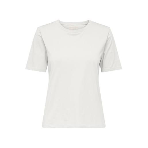 Only onlhappy life s/s o-neck tee jrs, ballerino di nuvola, s donna