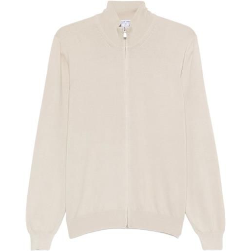 Gran Sasso cardigan con zip - toni neutri