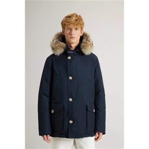 WOOLRICH EUROPE SPA woolrich arctic det. Fur anorak, melton blu