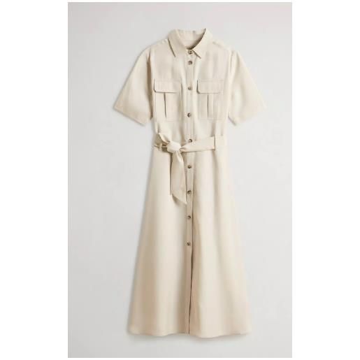 WOOLRICH EUROPE SPA long fluid dress woolrich, light oak