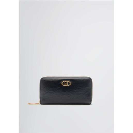 LIU JO SPA aa5140 xl zip around lapuffy liu jo, nero