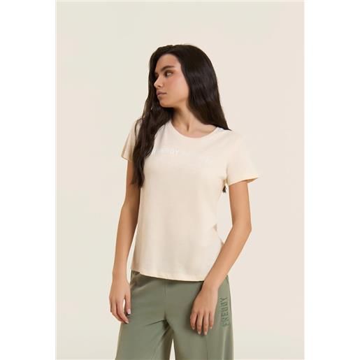 FREDDY SPA s26wtrt1 short sleeve t shirt freddy, whitecup gray