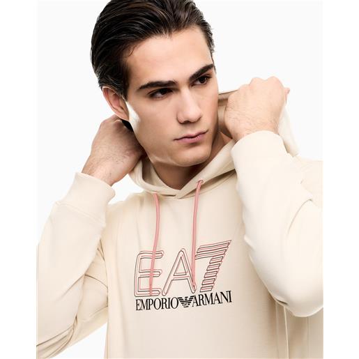 GIORGIO ARMANI SPA 7m001313 felpa cappuccio ea7 armani, fog