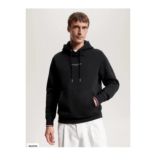TOMMY HILFIGER 32673 tommy logo tipped hoody. TOMMY HILFIGER, nero