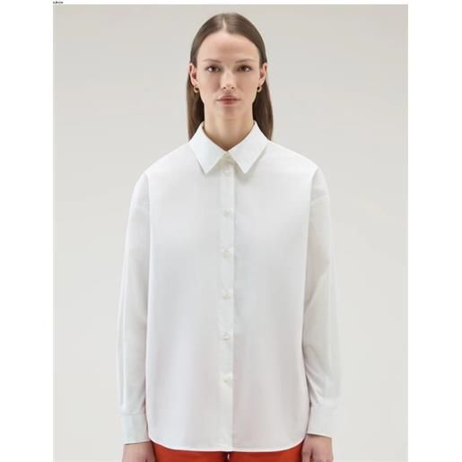 WOOLRICH EUROPE SPA poplin shirt woolrich, bianco