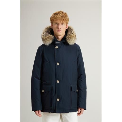 WOOLRICH EUROPE SPA woou0484 arctic det fur anorak woolrich, melton blu