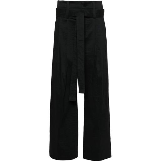 Issey Miyake pantaloni shaped membrane - nero