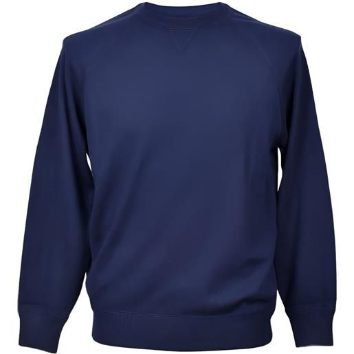 Brunello Cucinelli felpa girocollo con maniche raglan - blu