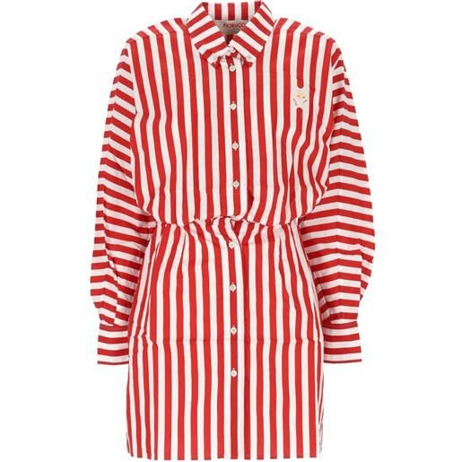 Fiorucci chemisier a righe - rosso