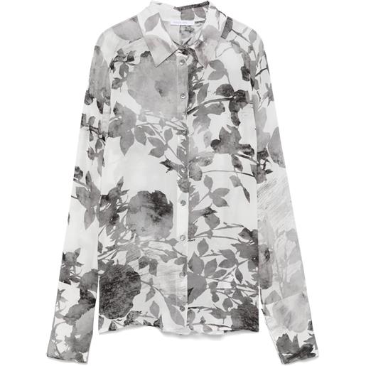 Patrizia Pepe blusa a fiori - grigio