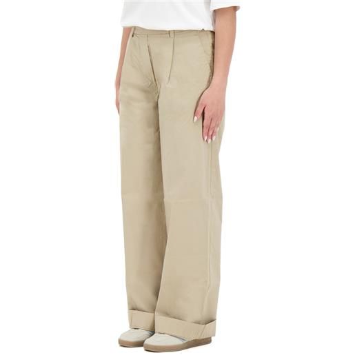 40WEFT pantalone flaire in popline stretch raissa donna
