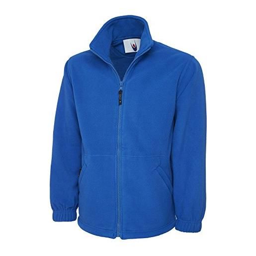 Monogram giacca in pile con zip integrale, stile classico, ideale per sport, lavoro e tempo libero black xxxxx-large