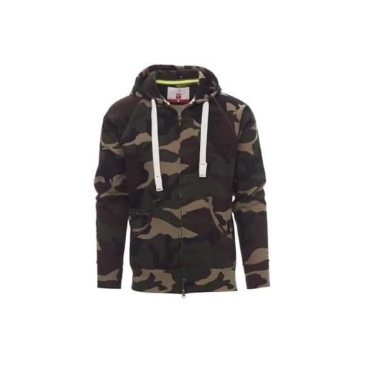 SADISRLS felpa con cappuccio da uomo payper dallas+ zip intera misto cotone autunno inverno 300gr (it, testo, xxl, regular, regular, blu royal)