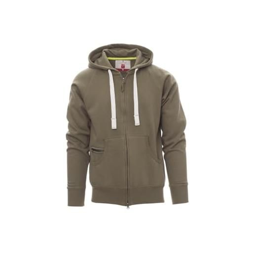 SADISRLS felpa con cappuccio da uomo payper dallas+ zip intera misto cotone autunno inverno 300gr (it, testo, xl, regular, regular, giallo fluo)