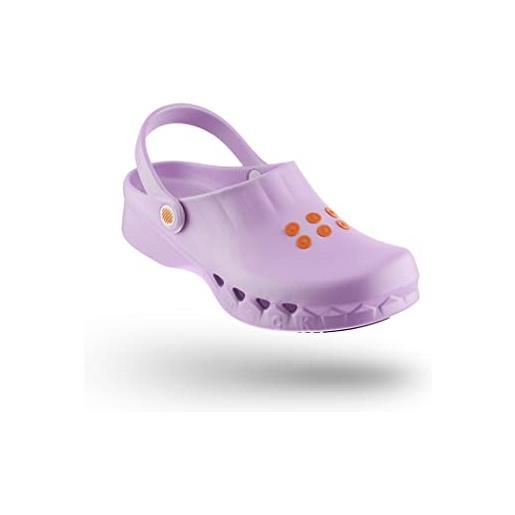 WOCK nube senza soletta, zoccolo sanitario per donna e uomo, zoccoli sanitari leggeri antiscivolo, antistatico, lavabile e traspirante