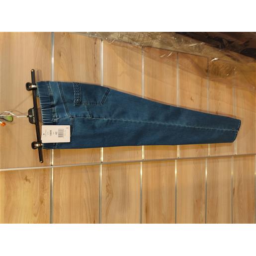 Carla Ferroni pantalone donna elastico in vita tessuto jeans carla ferroni 13806
