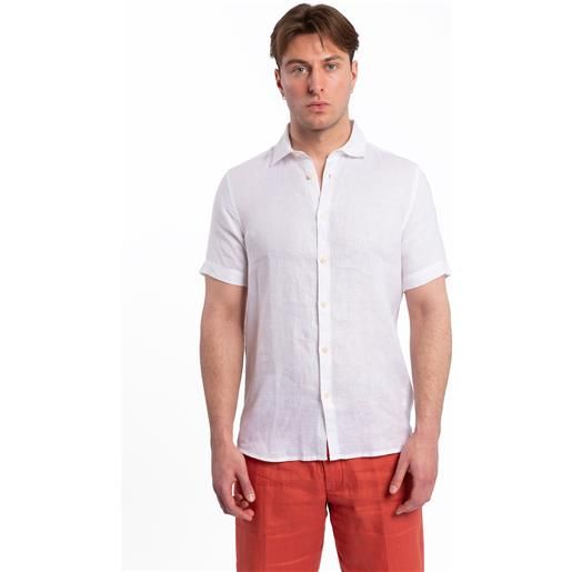 Markup camicia uomo mezza manica 100% lino markup mk13005