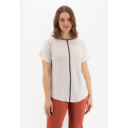Ragno maglietta girocollo in viscosa ragno dh25tx