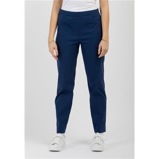 Carla Ferroni pantalone donna elastico in vita tessuto bengalina leggero carla ferroni 16020x1