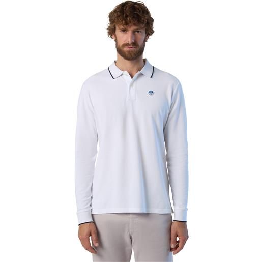 North Sails polo uomo manica lunga 100% cotone north sails 692454