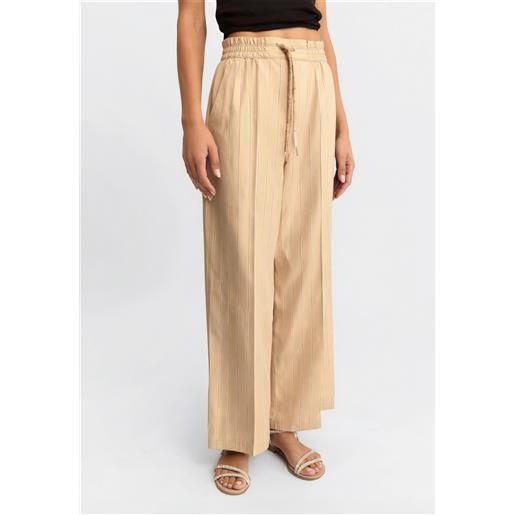 Emme marella pantalone donna lungo cotone popeline art. Calao