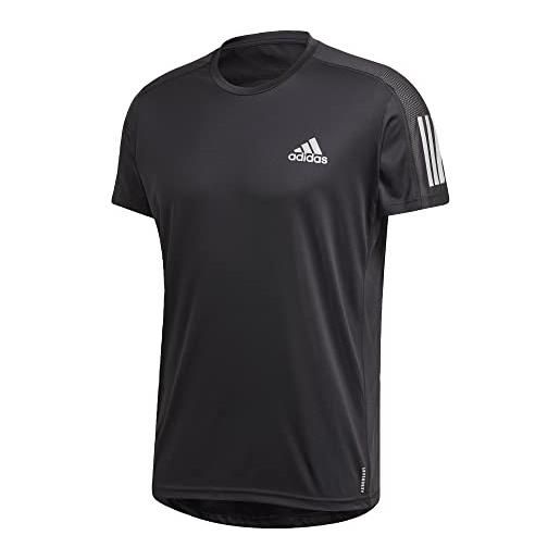 adidas own the run tee t-shirt, nero, m uomo