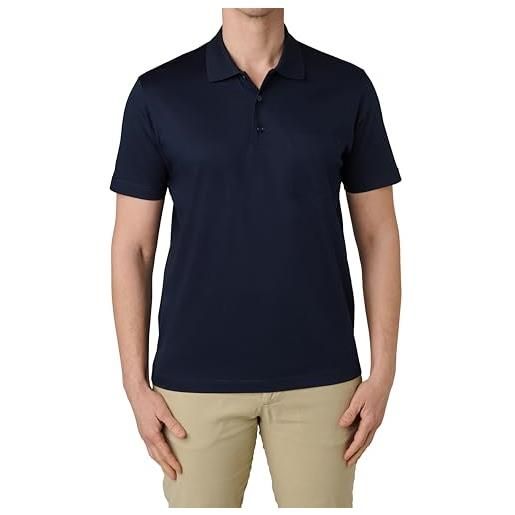 Nino Marini polo da uomo 100% cotone filo di scozia manica corta - jersey mercerizzato, morbida e traspirante. Mod. P-0001 (it, testo, xl, regular, regular, nero)