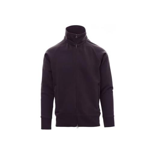 SADISRLS felpa da uomo payper panama+ policotone garzato zip intera a manica lunga collo alto autunno invermo primavera (it, testo, l, regular, regular, blu navy)