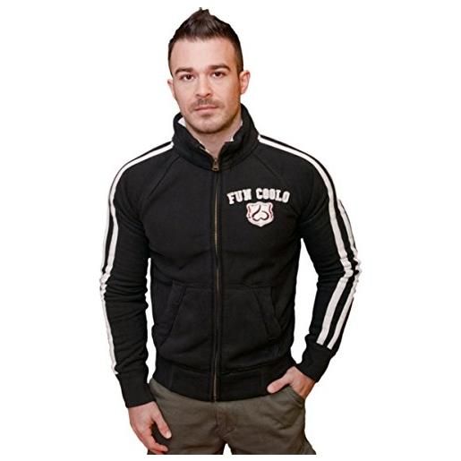 FUN COOLO felpa con zip mj nero xxl