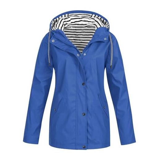 Generic trench da donna di media lunghezza cappotto leggero taglie forti trench donna cappotto softshell coat calda con tasche giacca da leggero antivento giacca casual autunnale trenchcoat elegant
