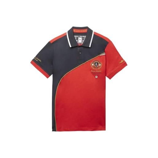 Aeronautica Militare polo uomo color-block ricamata 251po1858p173 8057630430327 - blu blu bianco 94618